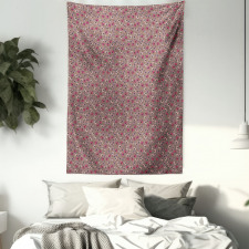 Vibrant Magenta Insects Tapestry