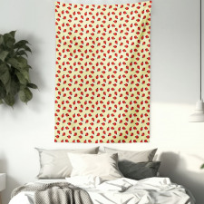 Ladybugs and Swirls Tapestry