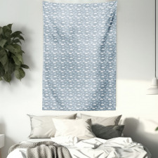 Rainfalls and Puffy Clouds Tapestry