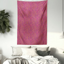 Fish Scale Style Waves Tapestry