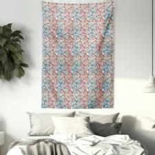Soft Colored Tangled Lines Tapestry