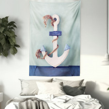 Anchor and Rope Motif Tapestry