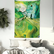 Aerial Scenery Nature Tapestry