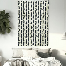 Checkered Rhombus Motif Tapestry