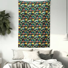 Colorful Tyrannosaurus Tapestry