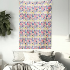 Flower Petals in Harmony Tapestry