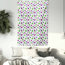 Watercolor Lilies Tapestry
