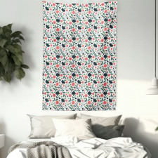 Colorful Abstract Botanical Tapestry