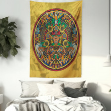 Symbolic Medallion Tapestry