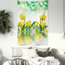 Daffodil Garden Art on Water Tapestry