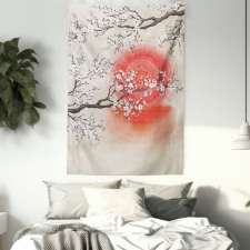 Japanese Sakura Art Tapestry