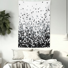 Squares Greyscale Tapestry