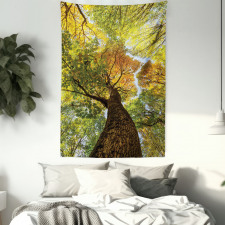 Autumn Tree of Nature Photo Tapestry