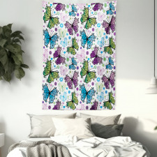 Wings Hearts and Dots Tapestry