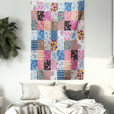 Checkered Squares Tapestry