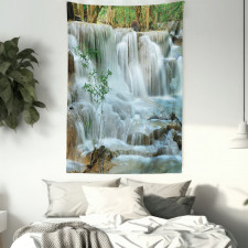 Waterfall Jungle Stream Tree Tapestry