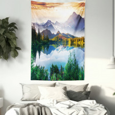 Winter Mountains Morning Tapestry