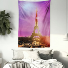 Colorful Sky Paris Tapestry