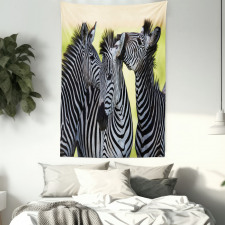 Zebras Wild Nature Tapestry