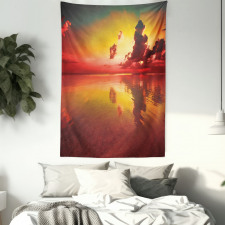 Sunrise Water Reflection Tapestry