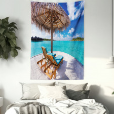 Sunbeds Honeymoon Tapestry