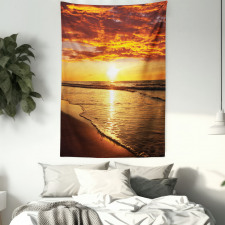 Beach Sunset Coast Tapestry