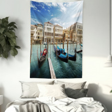 Gondolas Venetian Lagoon Tapestry