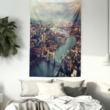Thames River and Bridge Tapestry
