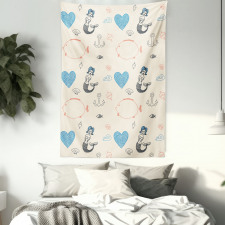 Balloon Fish Hearts Tapestry