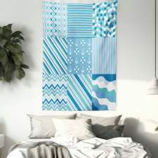 Zigzags Wavy Anchor Tapestry