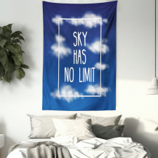 Sky Has No Limit Square Frame Tapestry