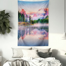 Calm Sunrise on Snake River Tapestry