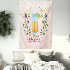 Floral Viva Mexico Tapestry