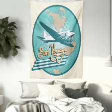 Bon Voyage and Retro Plane Tapestry