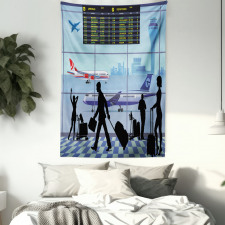 Planes People Flight Board Tapestry