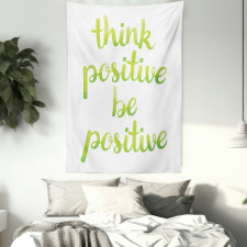 Words in Green Tone Tapestry