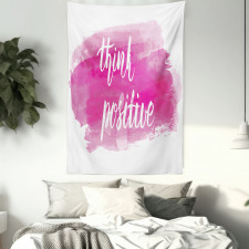 Calligraphy on Pink Tapestry