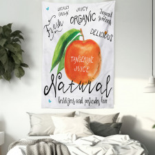 Watercolor Citrus Fruit Tapestry