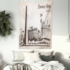 Buenos Aires City Monument Tapestry