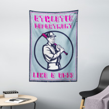 Retro Poster Art Like a Boss Tapestry