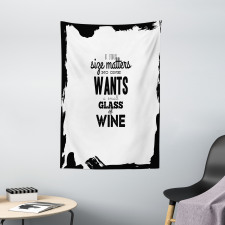 Funny Drinking Words Wine Tapestry