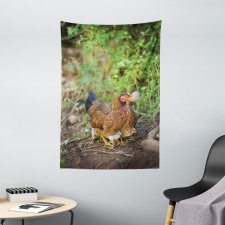 Chicken on Babies Tapestry