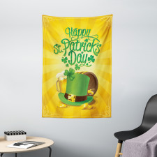 Beer Clover Leprechaun Tapestry