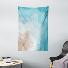 Geode Look Abstract Sea Art Tapestry