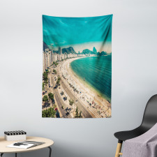 Copacabana Beach Art Tapestry