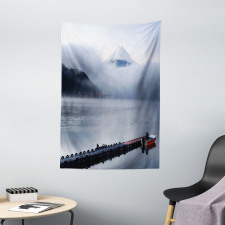 Mountain Peaks Kawaguchi Lake Tapestry