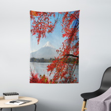 Mountainous Area Fall Season Tapestry