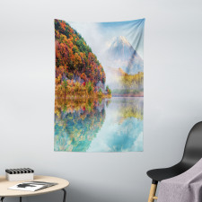 Foggy Climate in Autumn Time Tapestry