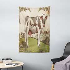 Dairy Cattle Farmland Tapestry