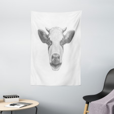 Sketch Portrait of Cow Tapestry